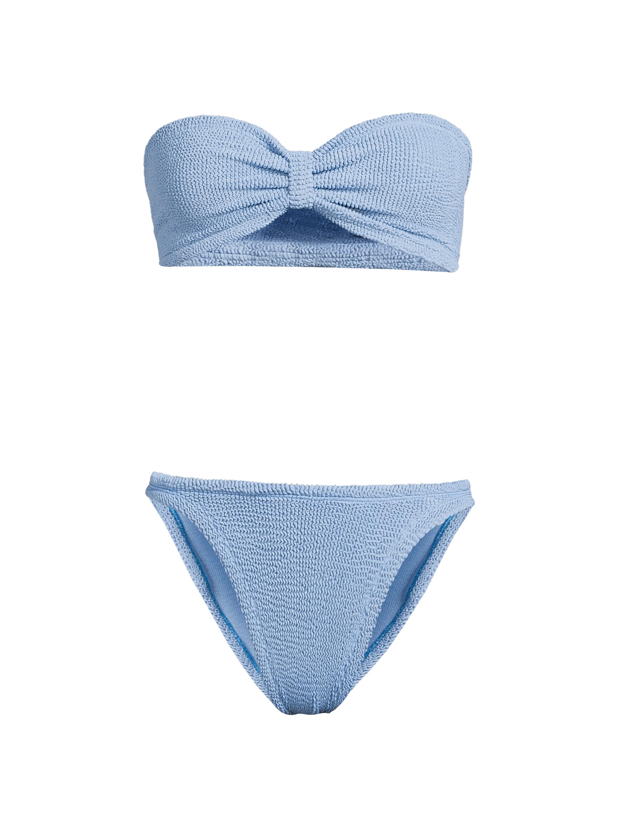 Hunza G Women's Jean Bow Two-Piece Bikini Set - Cornflower