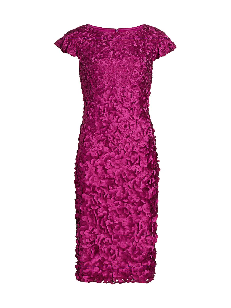 Theia Bead-Embellished Petal Dress | Saks Fifth Avenue