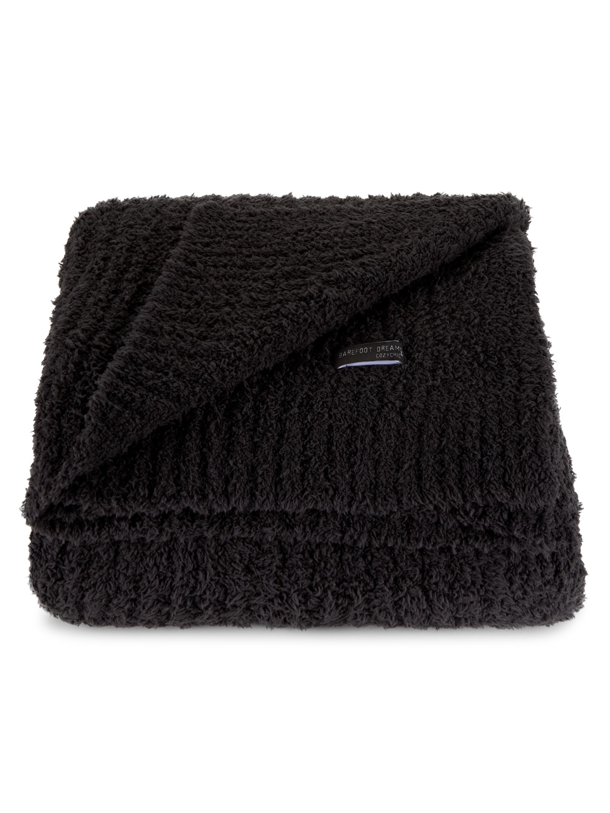 Barefoot Dreams Rib-Knit Throw - Carbon