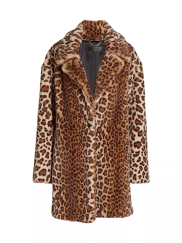 Shop rag & bone Emma Leopard-Print Faux Fur Coat | Saks Fifth Avenue