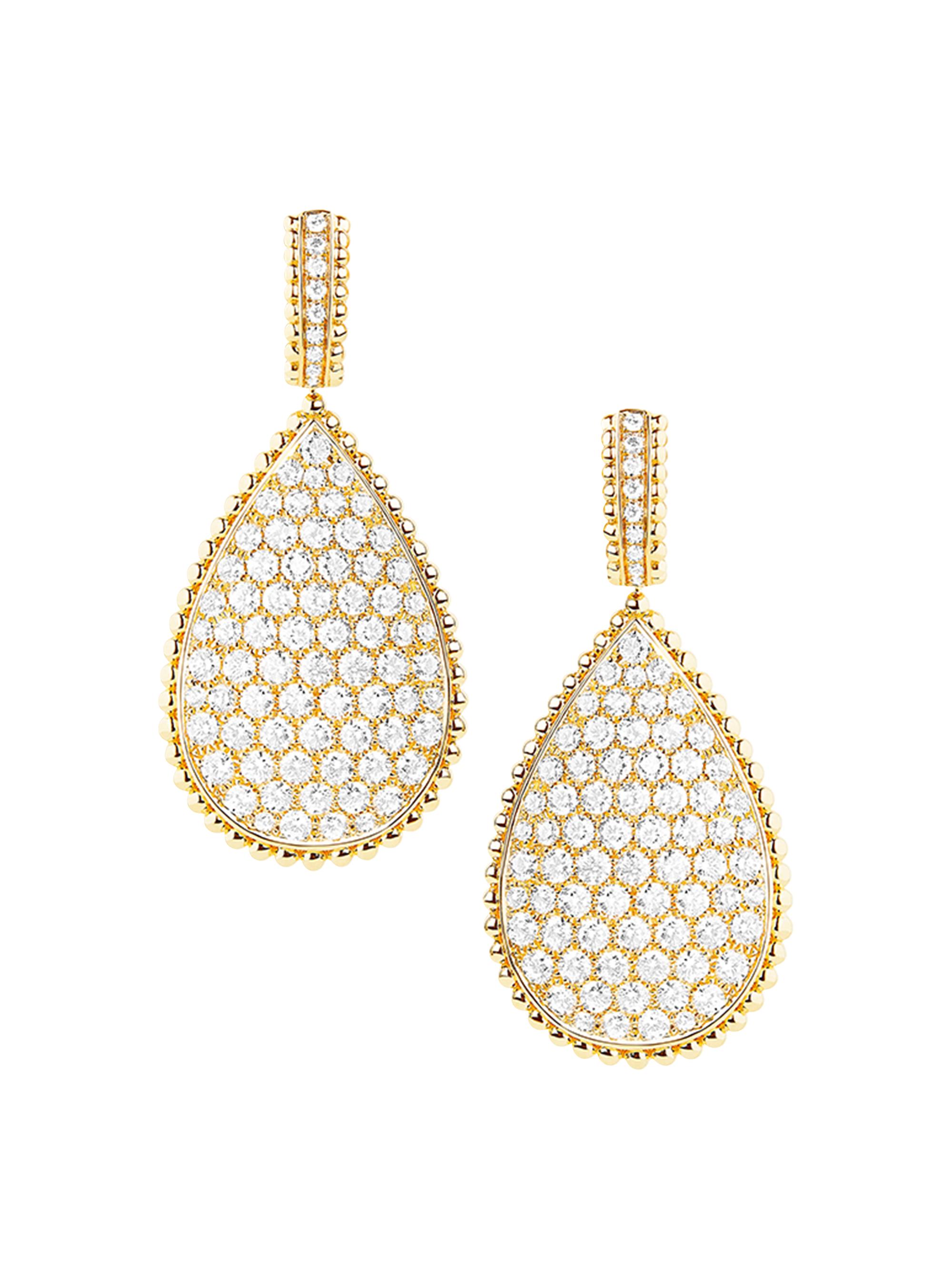 Boucheron Women's Serpent Bohème Diamants Sleepers Serpent Bohème - Gold