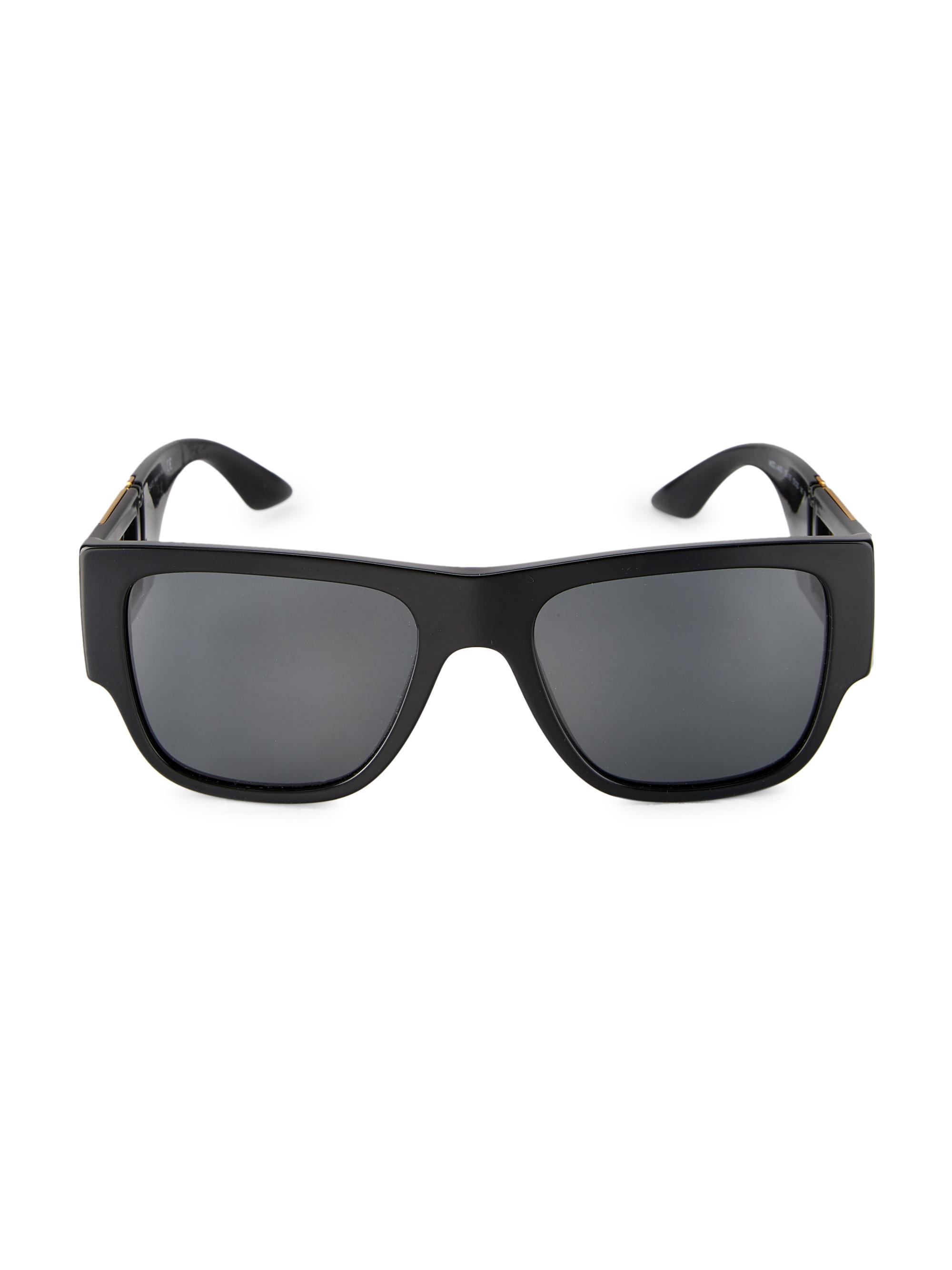 Versace Men's 58MM Square Pilot Sunglasses - Black
