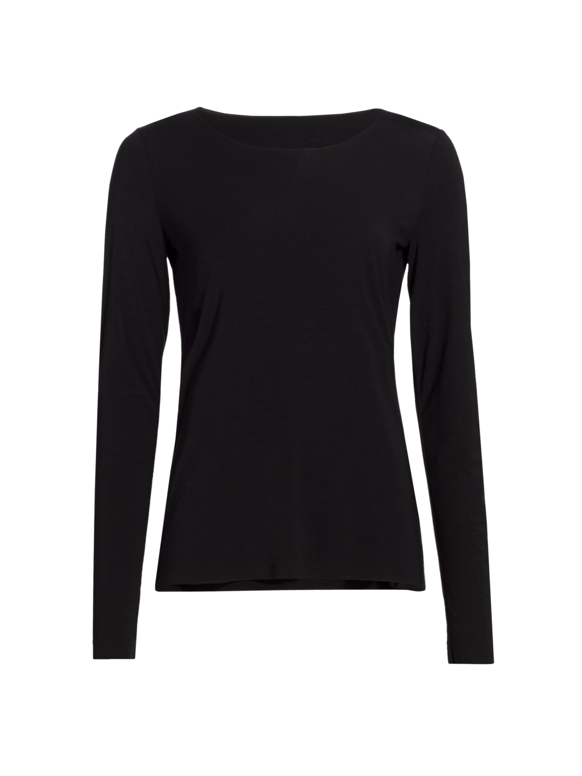 Wolford Women's Aurora Pure Long-Sleeve Top - Black | Thumbnail 7
