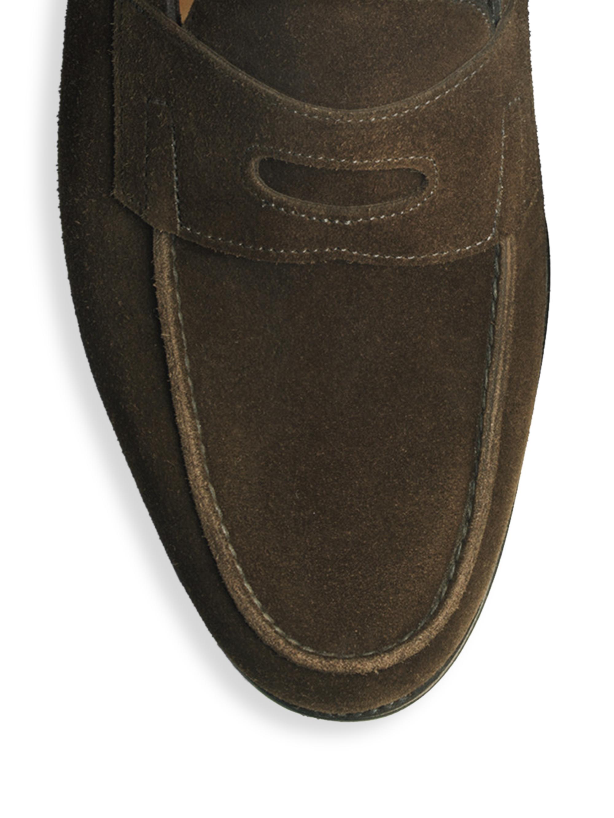 John Lobb Lopez Suede Loafers | Saks Fifth Avenue