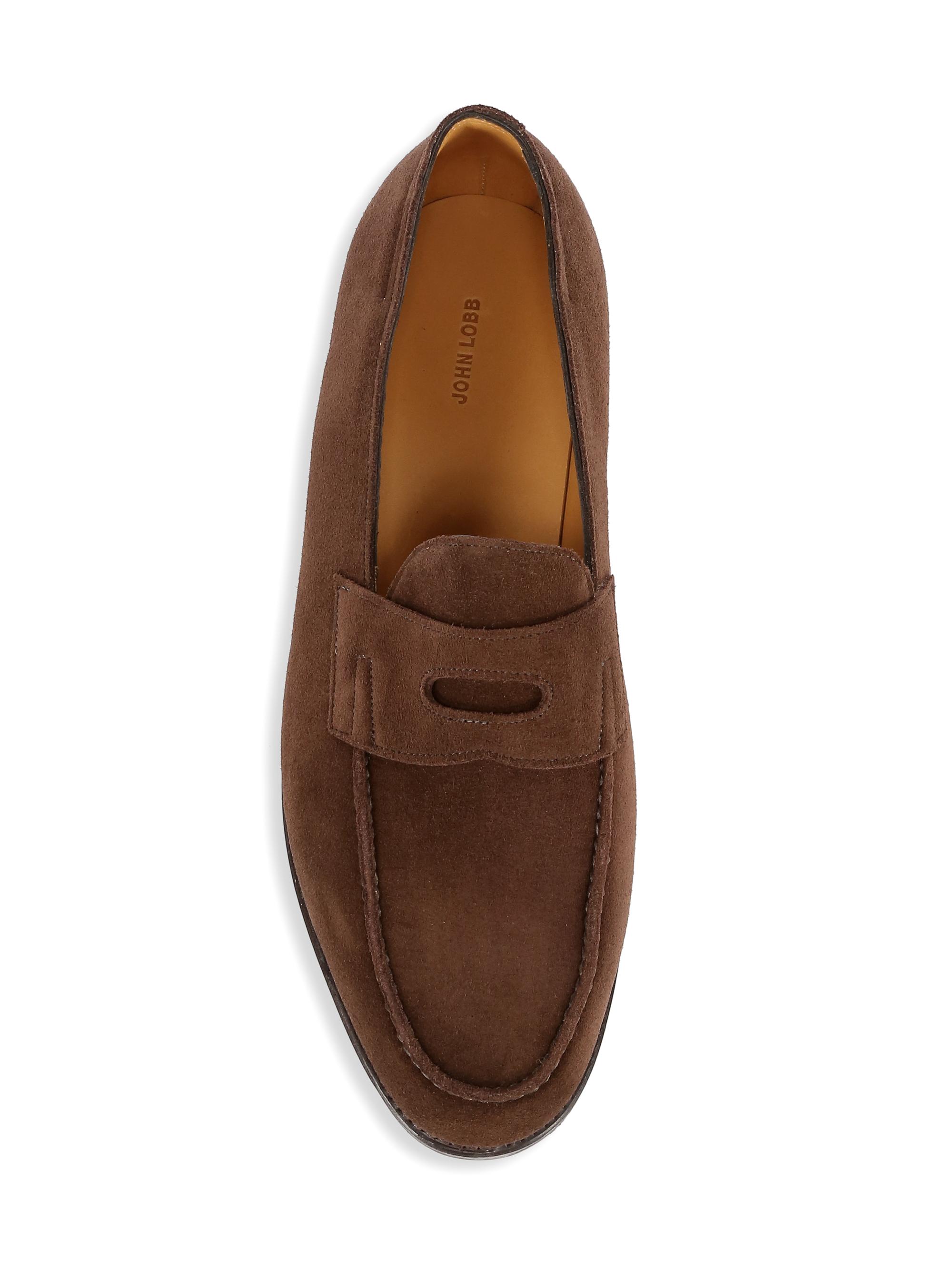 【週末割引】JOHN LOBB LOPEZ UK7E 未使用 John Lobb Lopez Suede Loafers | Saks Fifth Avenue