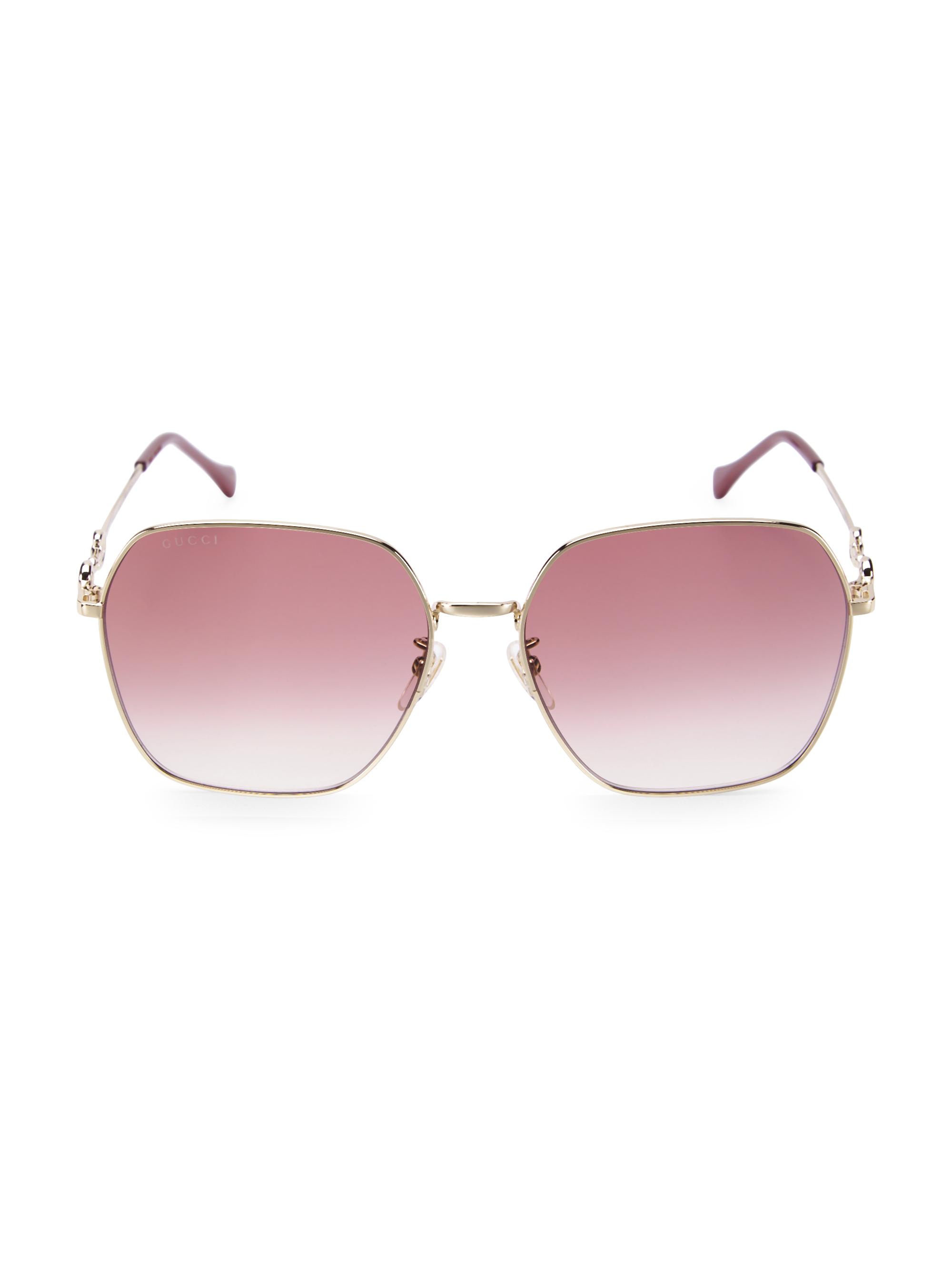 Gucci Gucci Logo 60MM Oversized Square Sunglasses | Saks  display picture 2