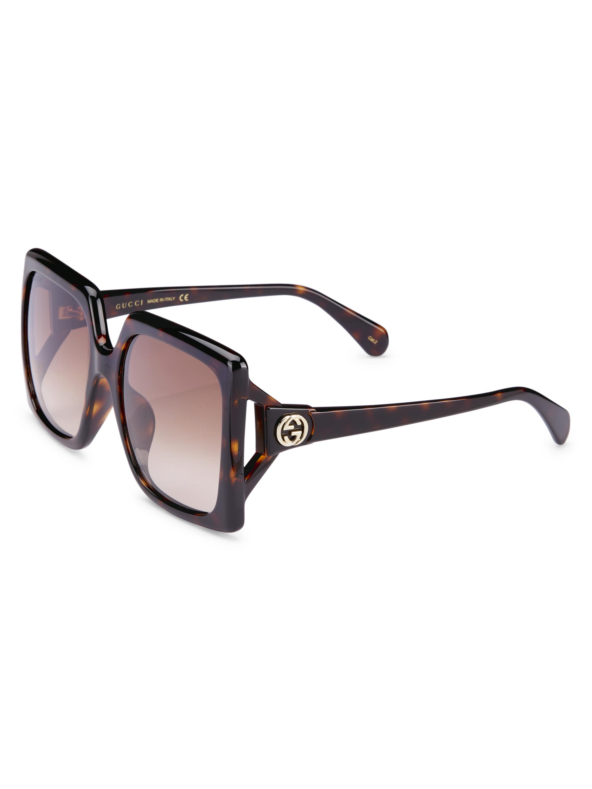 Gucci Gucci Logo 59MM Oversized Square Sunglasses | Saks Fifth Avenue