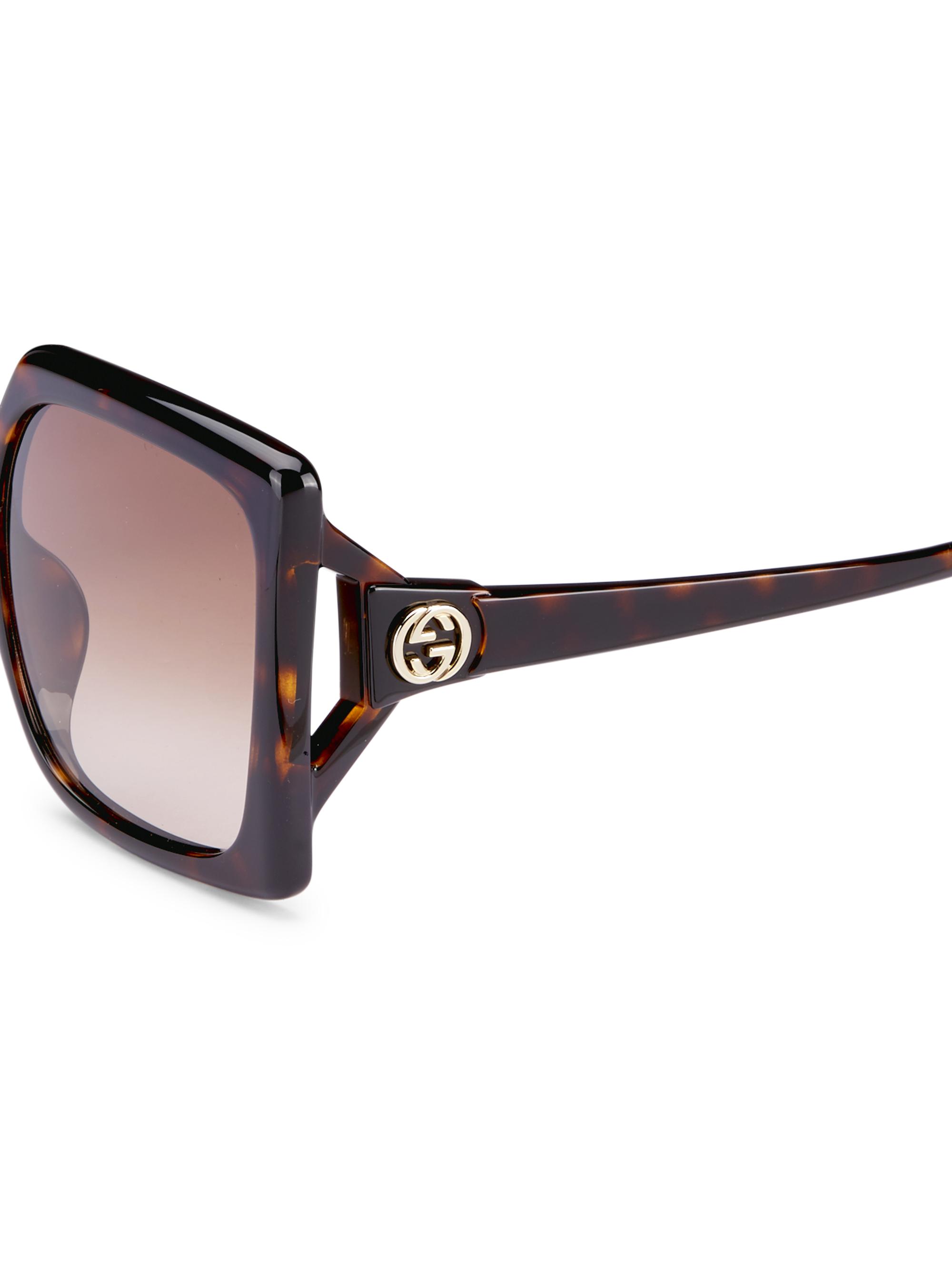 Gucci Gucci Logo 59MM Oversized Square Sunglasses | Saks  display picture 3