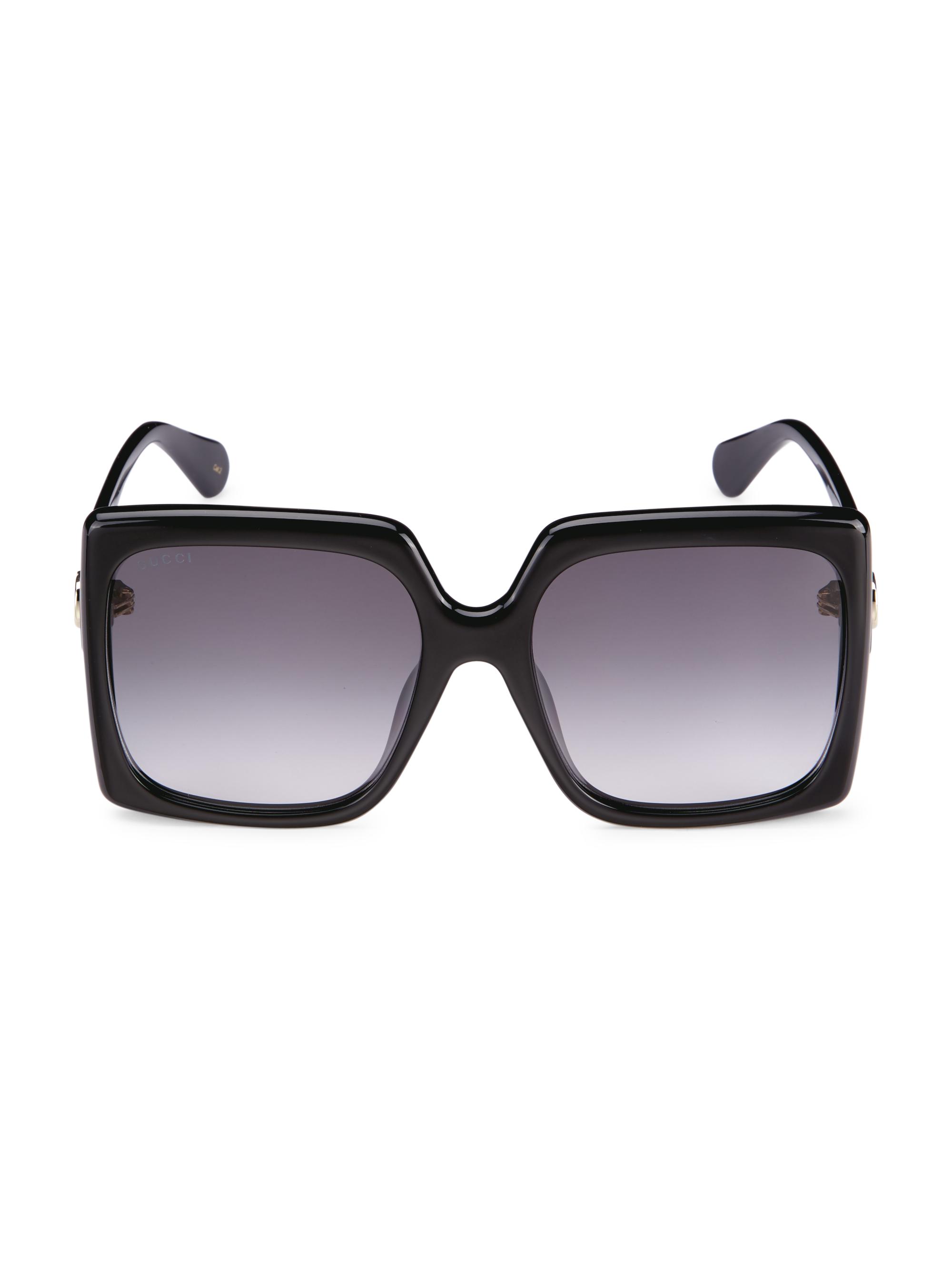 Gucci Women's  Logo 59MM Oversized Square Sunglasses - Black | Thumbnail 5