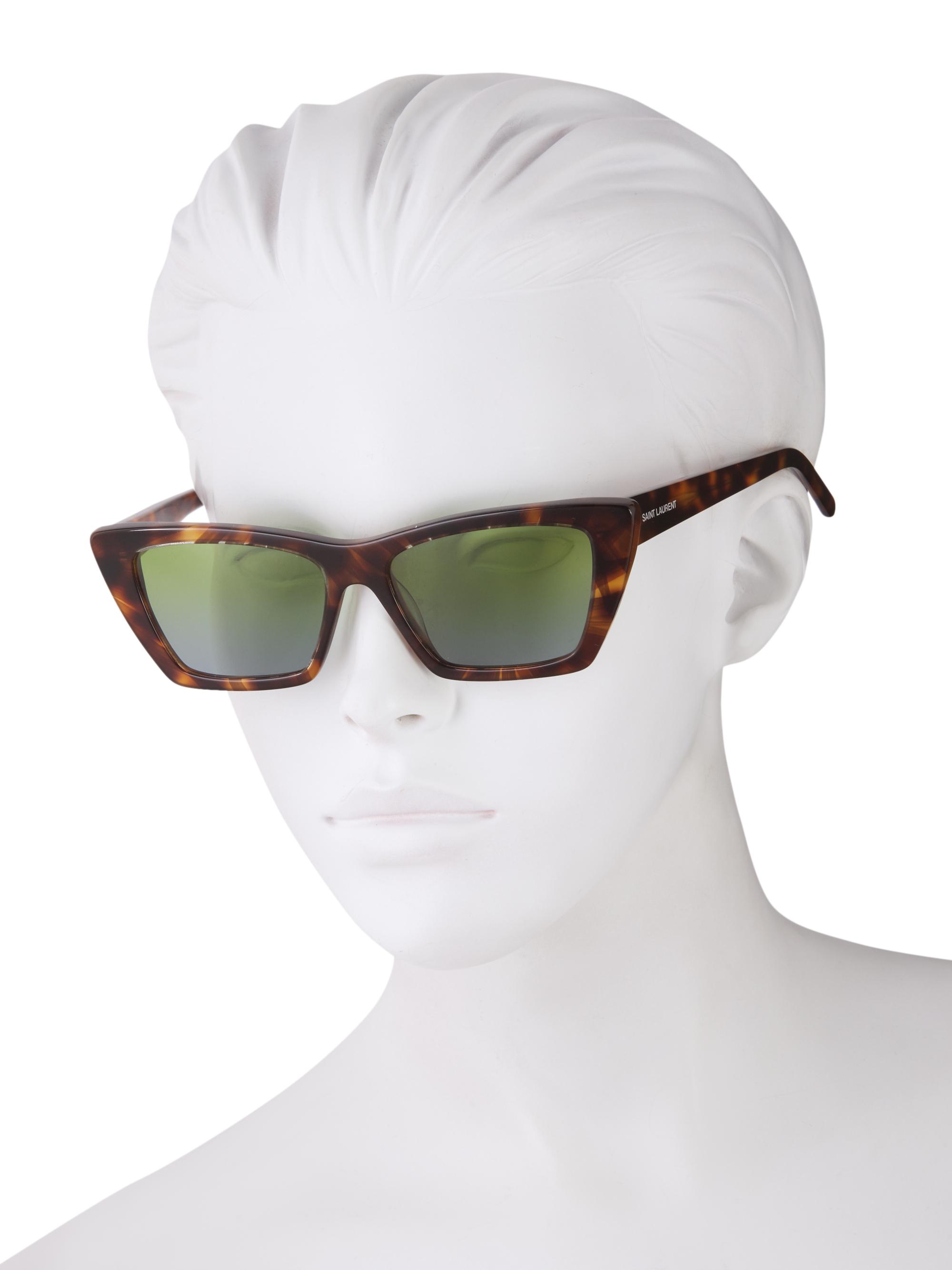 Saint Laurent New Wave Mica 53MM Cat-Eye Sunglasses | Saks Fifth
