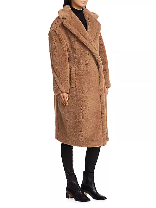 MAX MARA Teddy Bear Icon oversized camel hair and silk-blend coat