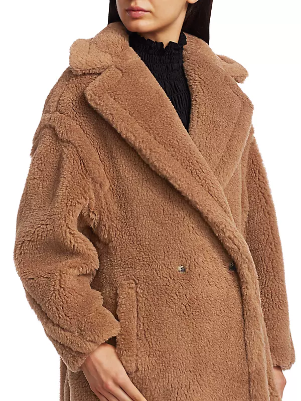 Max Mara Women's Teddy Bear Icon Coat - Camel - Size Xs