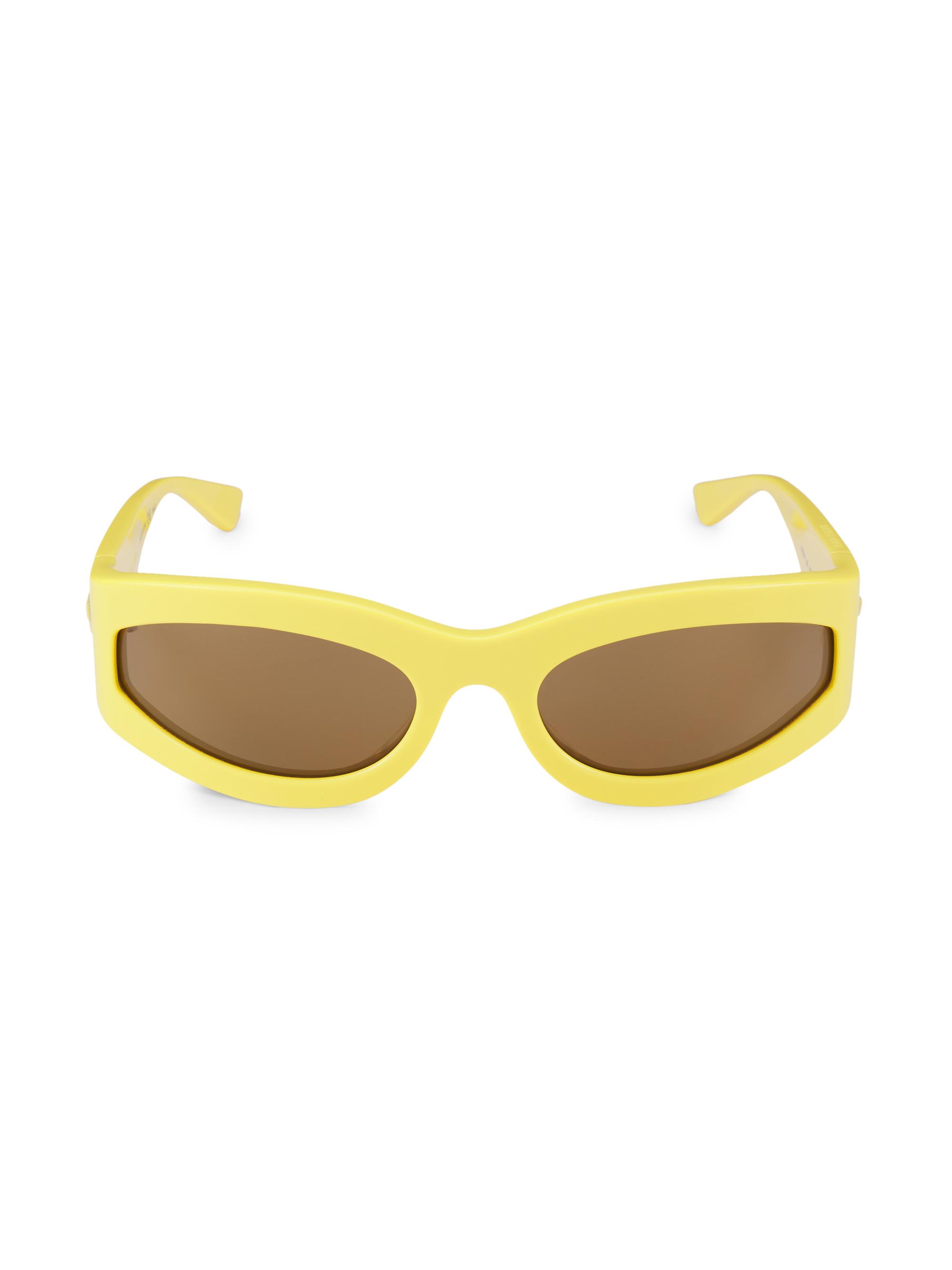 Bottega Veneta Women's Unapologetic 62MM Oval Sunglasses - Yellow