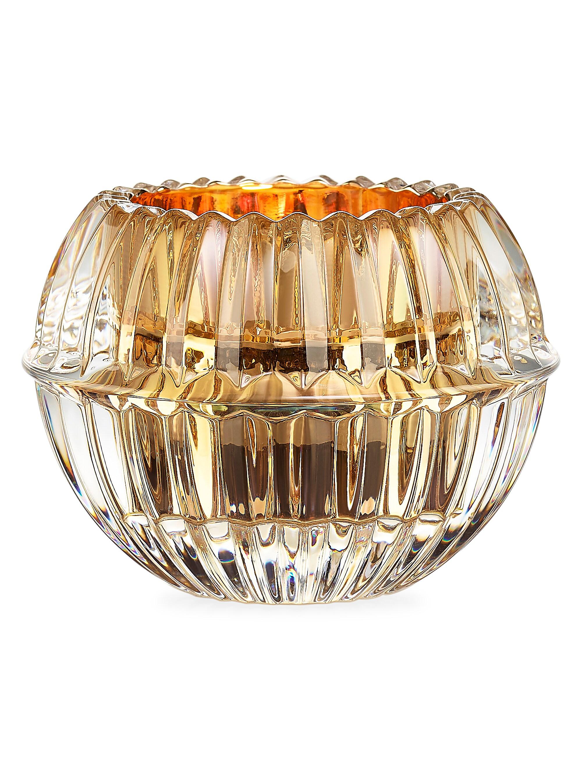 Baccarat Mille Nuits 24K Gold & Crystal Votive