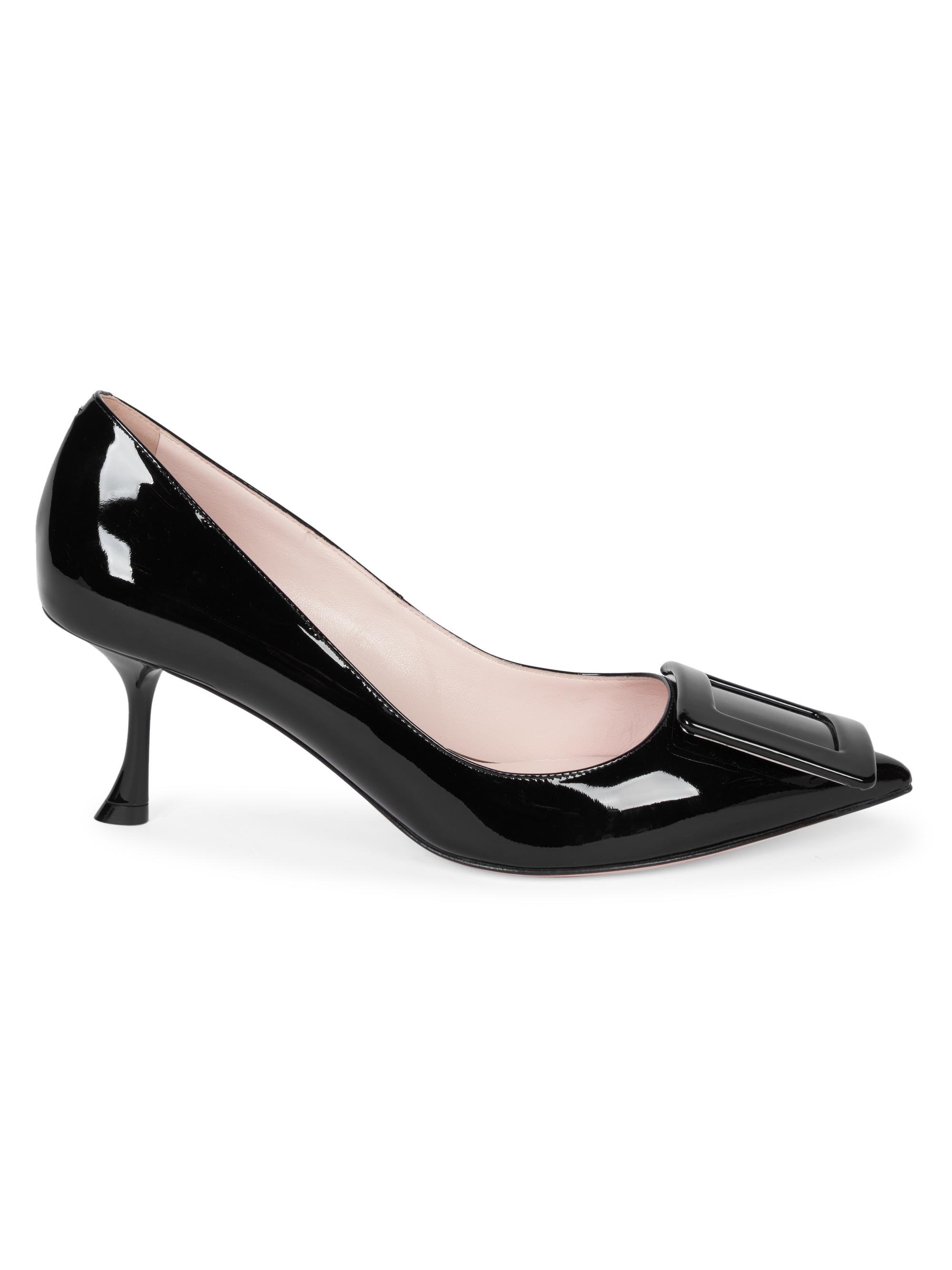 Roger Vivier Women's 65MM Patent Leather Pumps - Black