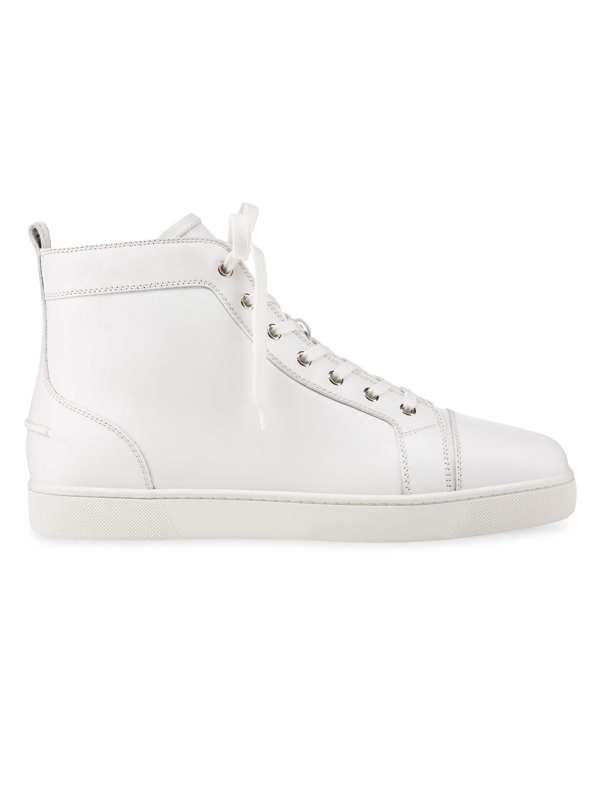 Christian Louboutin Men's Louis High Top Sneakers - White - Women's Shoes