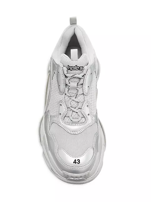Balenciaga - Triple S Clear Sole Sneakers - Men - Rubber/Polyester/Nylon/Polyurethane/Fabric - 43 - Black