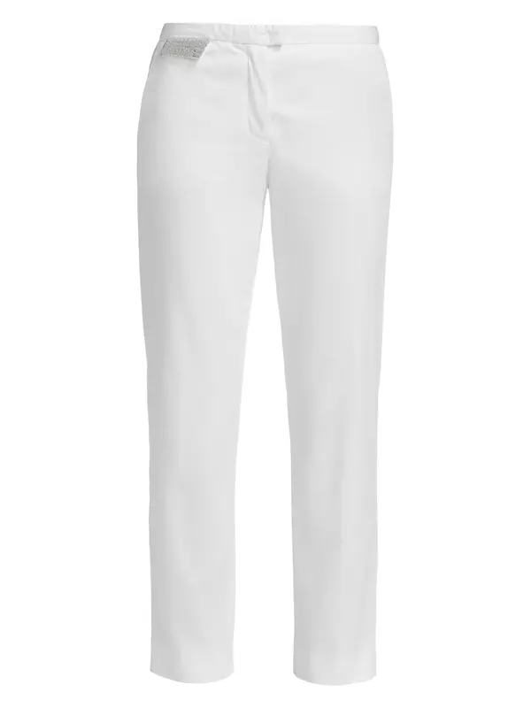 Cotton Slim-Fit Pants