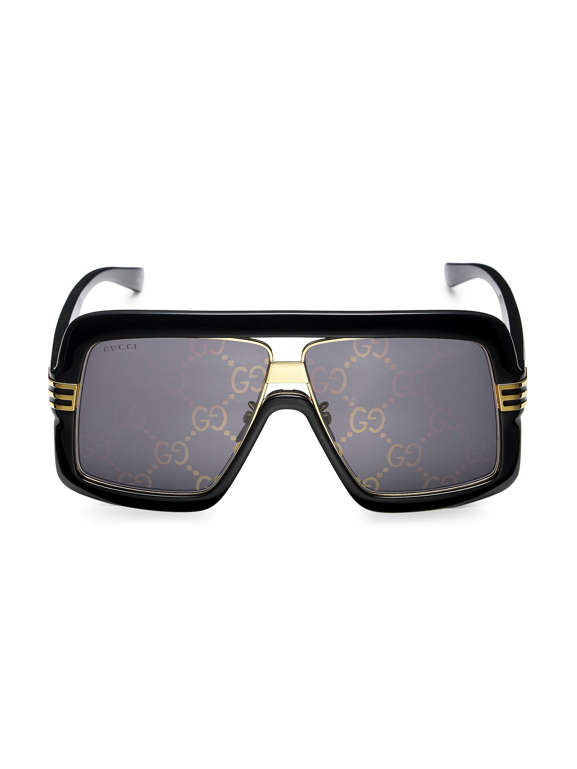 Gucci 60MM Injection Mask Sunglasses | Saks Fifth Avenue