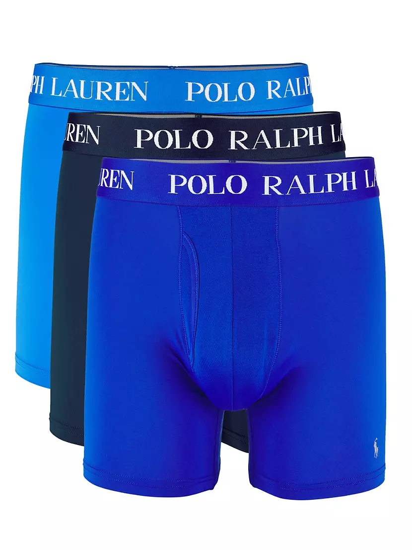 Polo Ralph Lauren 4D Flex Cooling Boxer Briefs, Pack of 3