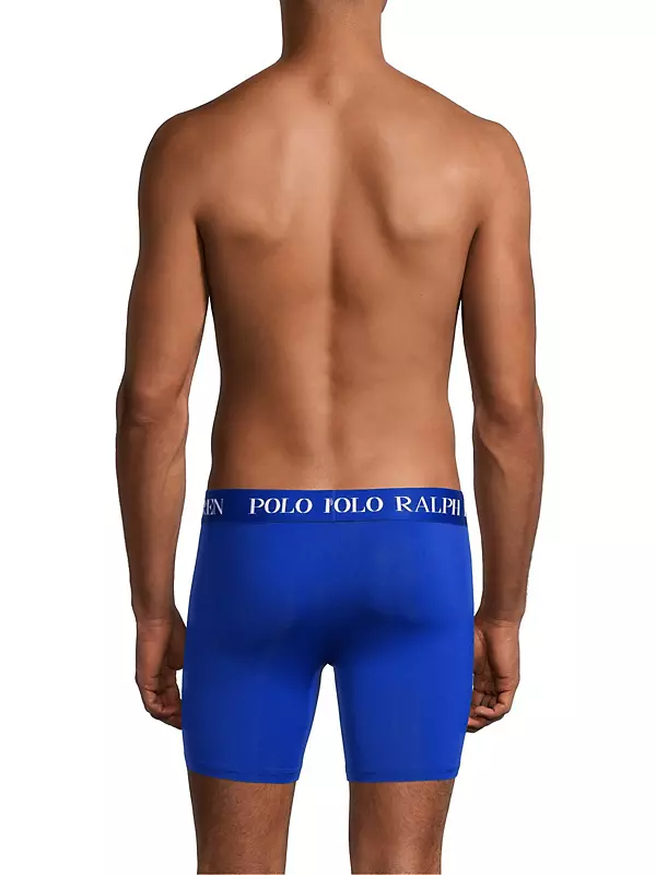 Polo Ralph Lauren L78704 Men's Multi 4D Flex Cool Boxer Briefs 3-Pack Size  L