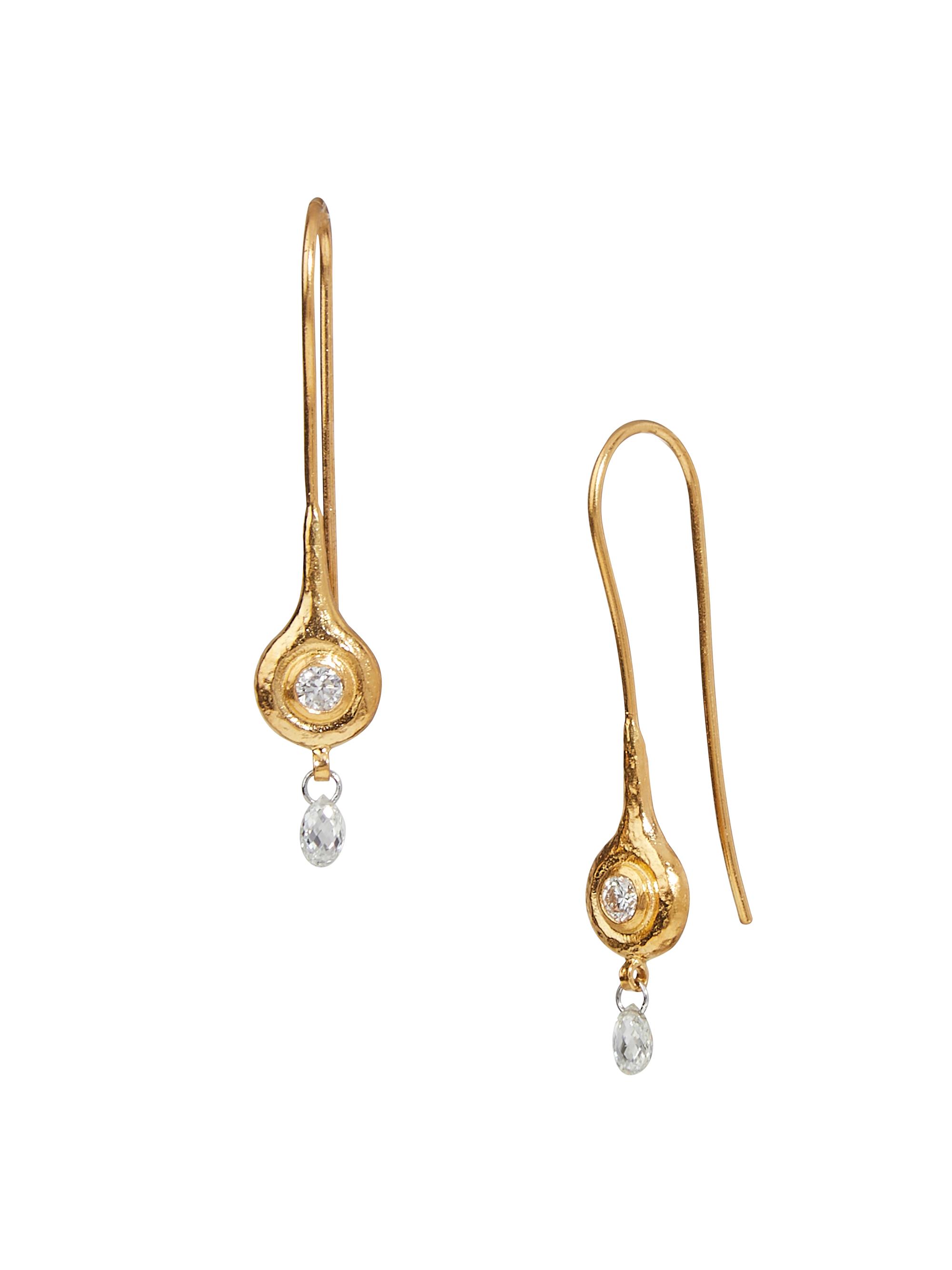 Gurhan Women's Droplet 24K Gold & Diamond Drop Earrings - Yellow Gold