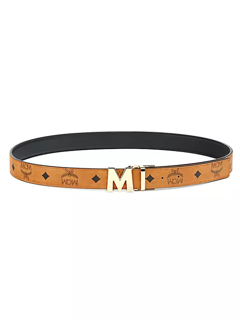 MCM Visetos Round Reversible M Belt, $295, Saks Fifth Avenue