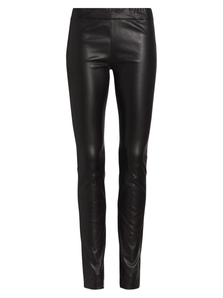 The Row Stretch Leather Moto Leggings | Saks Fifth Avenue