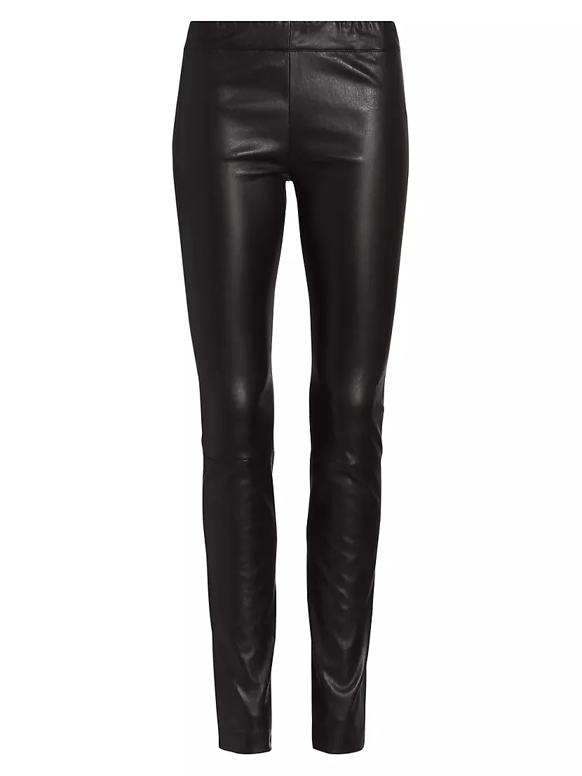 Shop The Row Stretch Leather Moto Leggings | Saks Fifth Avenue Shop The Row Stretch Leather Moto Leggings | Saks Fifth Avenue