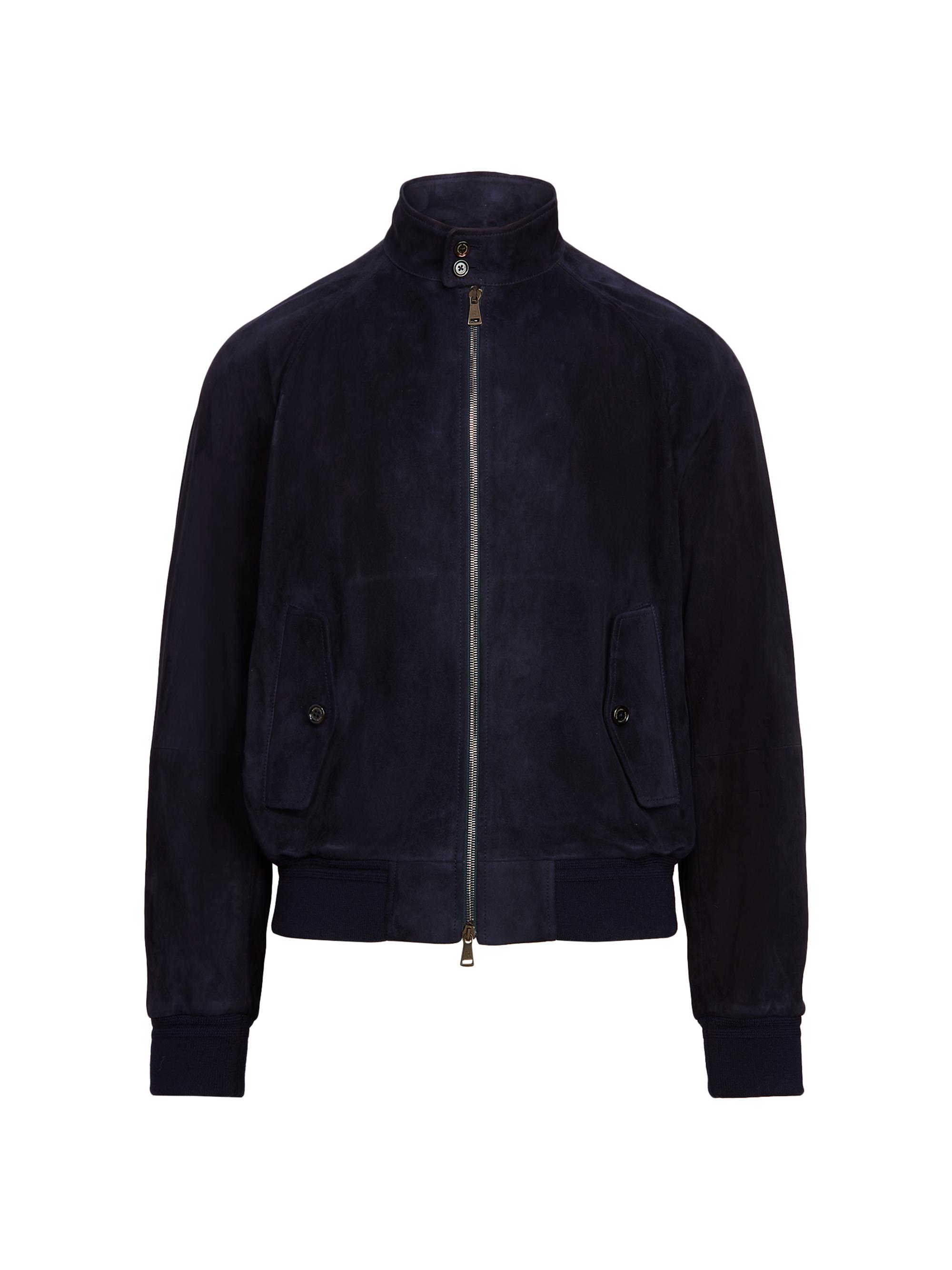 Ralph Lauren Purple Label Men's Torrance Suede Jacket - Navy