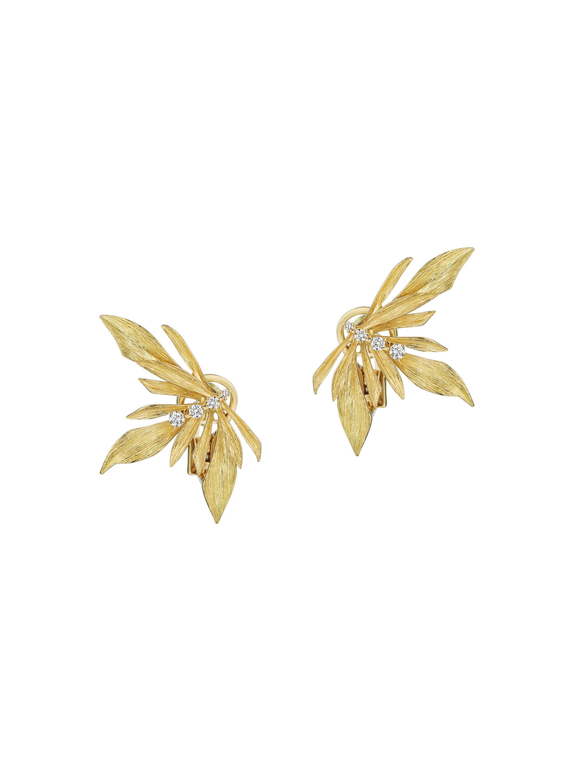 Hueb Women's Bahia 18K Gold & Diamond Stud Earrings - Yellow Gold