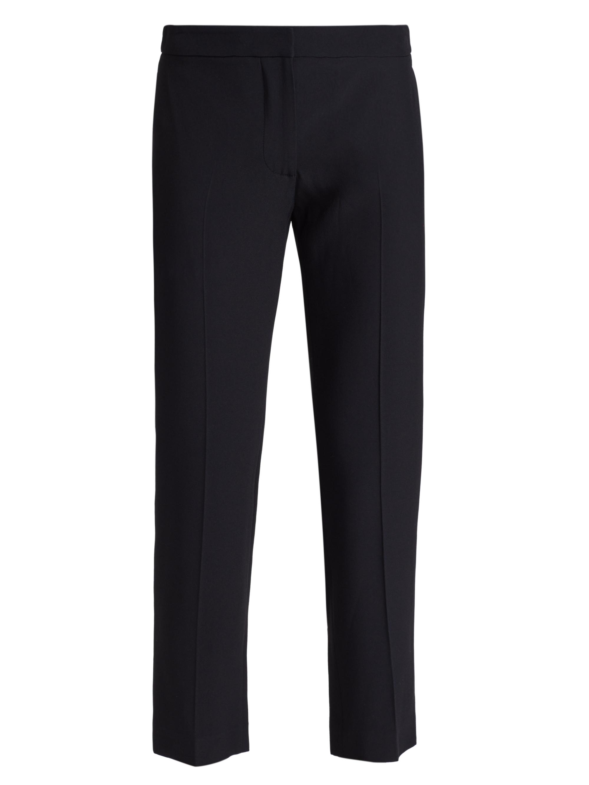 McQueen Women's Leaf Crepe Cigarette Trousers - Light