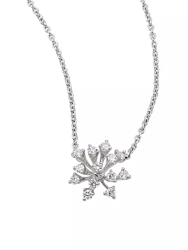 Luminus 18K White Gold & Diamond Pendant Necklace