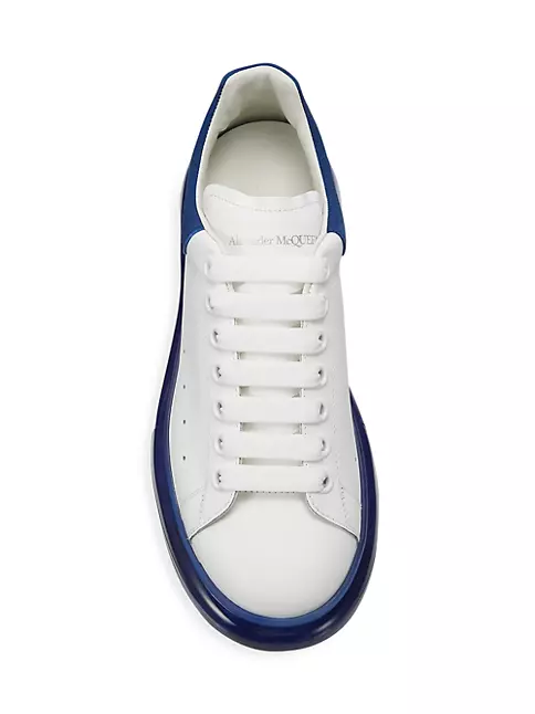 Women's Oversized Sneaker in White/paris Blue