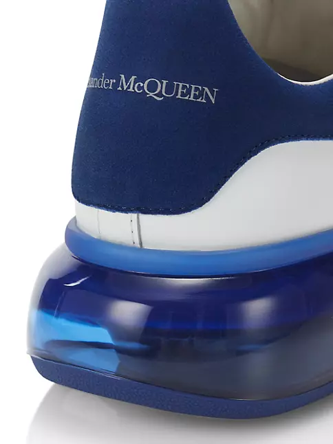 Shop Alexander McQueen Men's Gel Sole Leather Sneakers