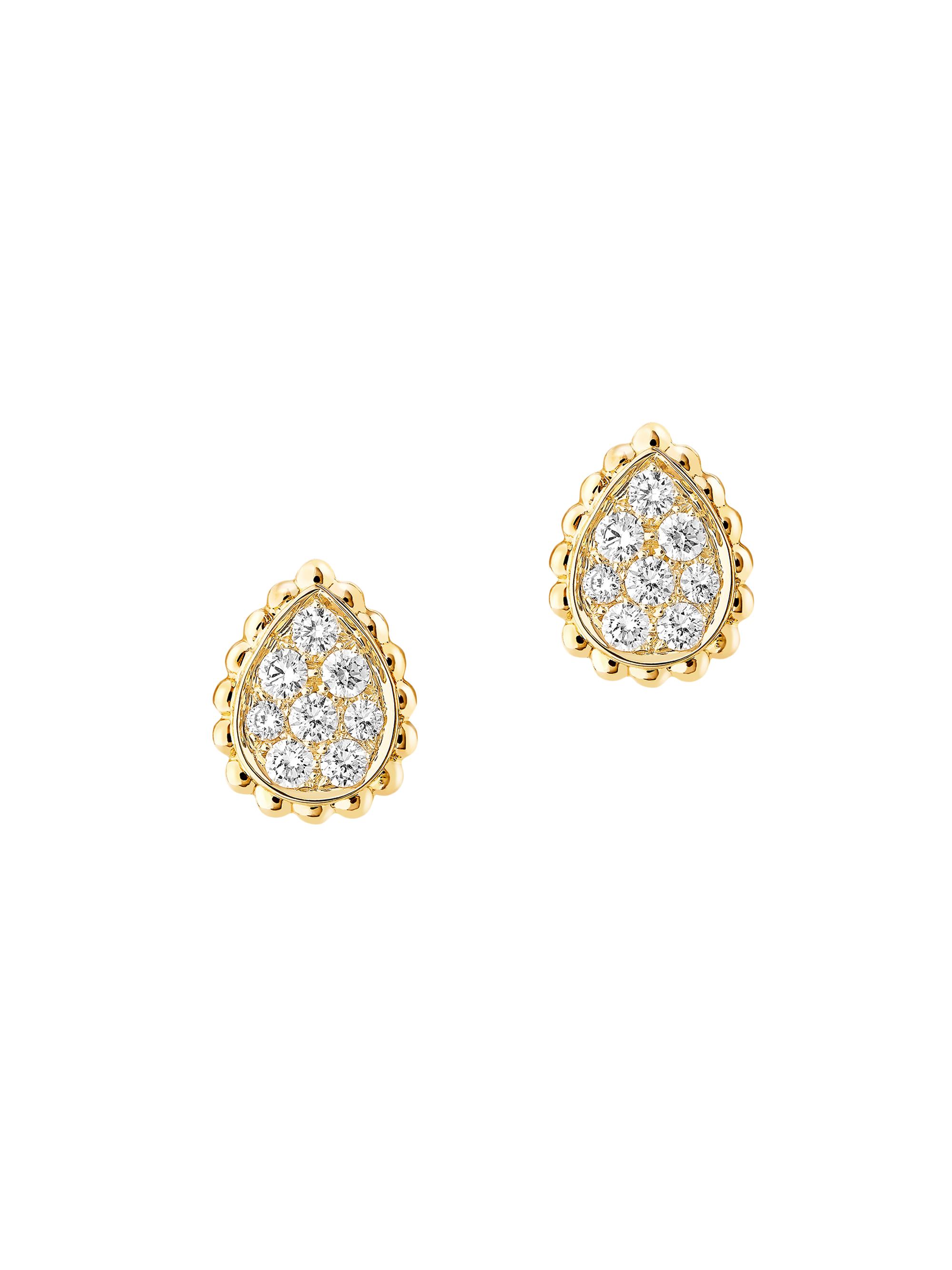 Boucheron Women's Serpent Bohème 18K Yellow Gold & 0.25 TCW Diamond Stud Earrings - Yellow Gold
