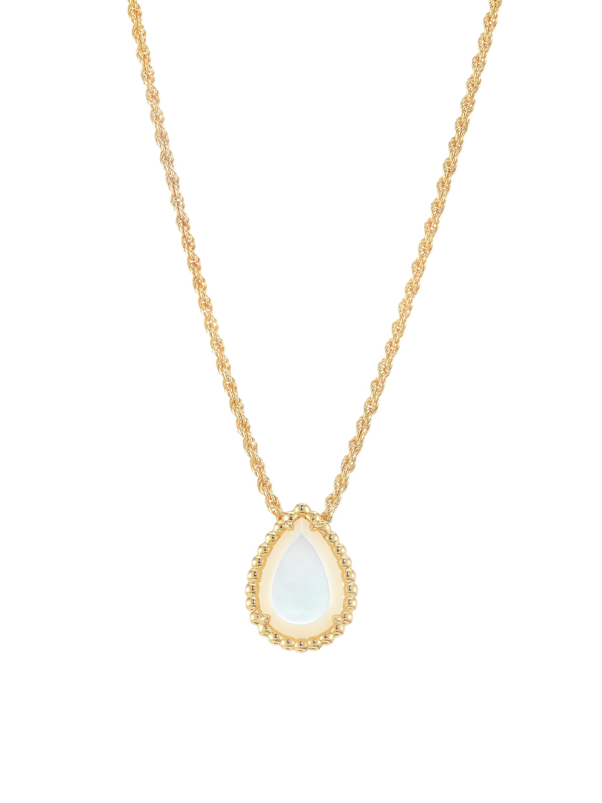 Boucheron Women's Serpent Boheme 18K Yellow Gold & Mother Of Pearl Teardrop Pendant Necklace - Mother Of Pearl