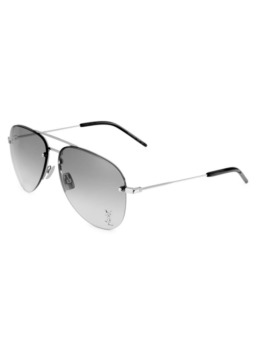 Saint Laurent Monogram Classic 59MM Pilot Sunglasses | Saks Fifth