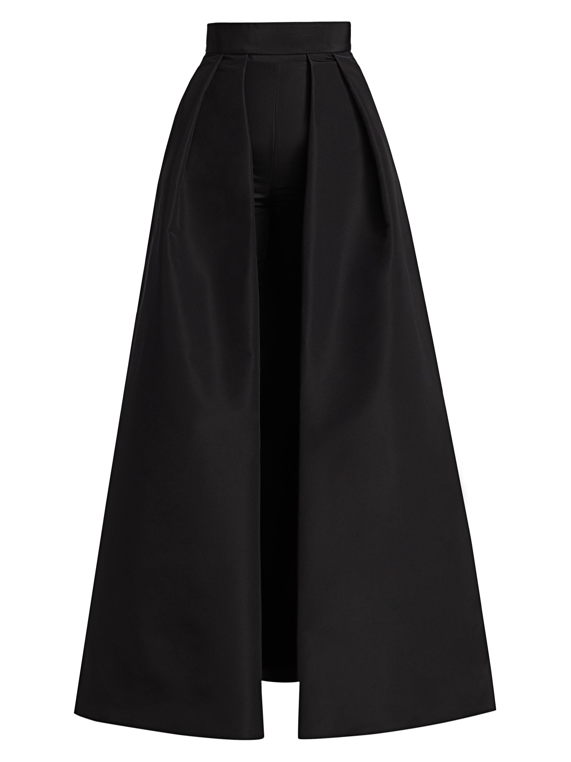 Alexia María Convertible Collection Silk Cigarette Pants Skirt