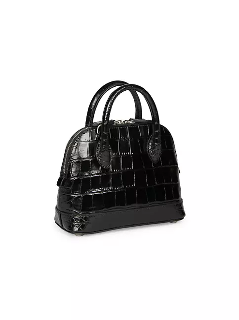 Sportmax | Woman - crocodile-print Leather Bowling Bag - Black