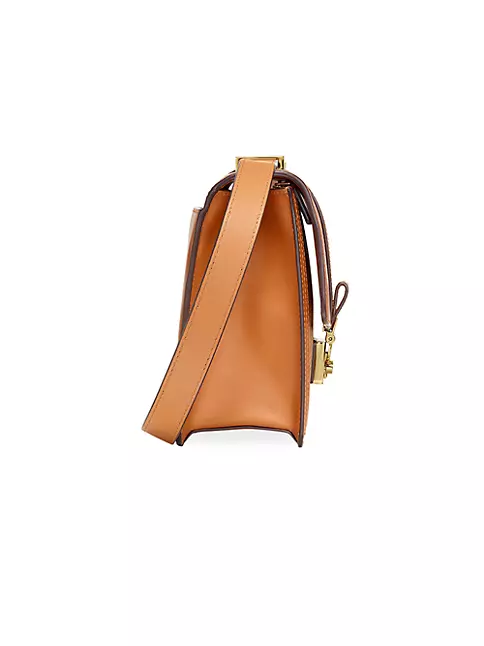 Medium Tracy Shoulder Bag in Visetos Cognac