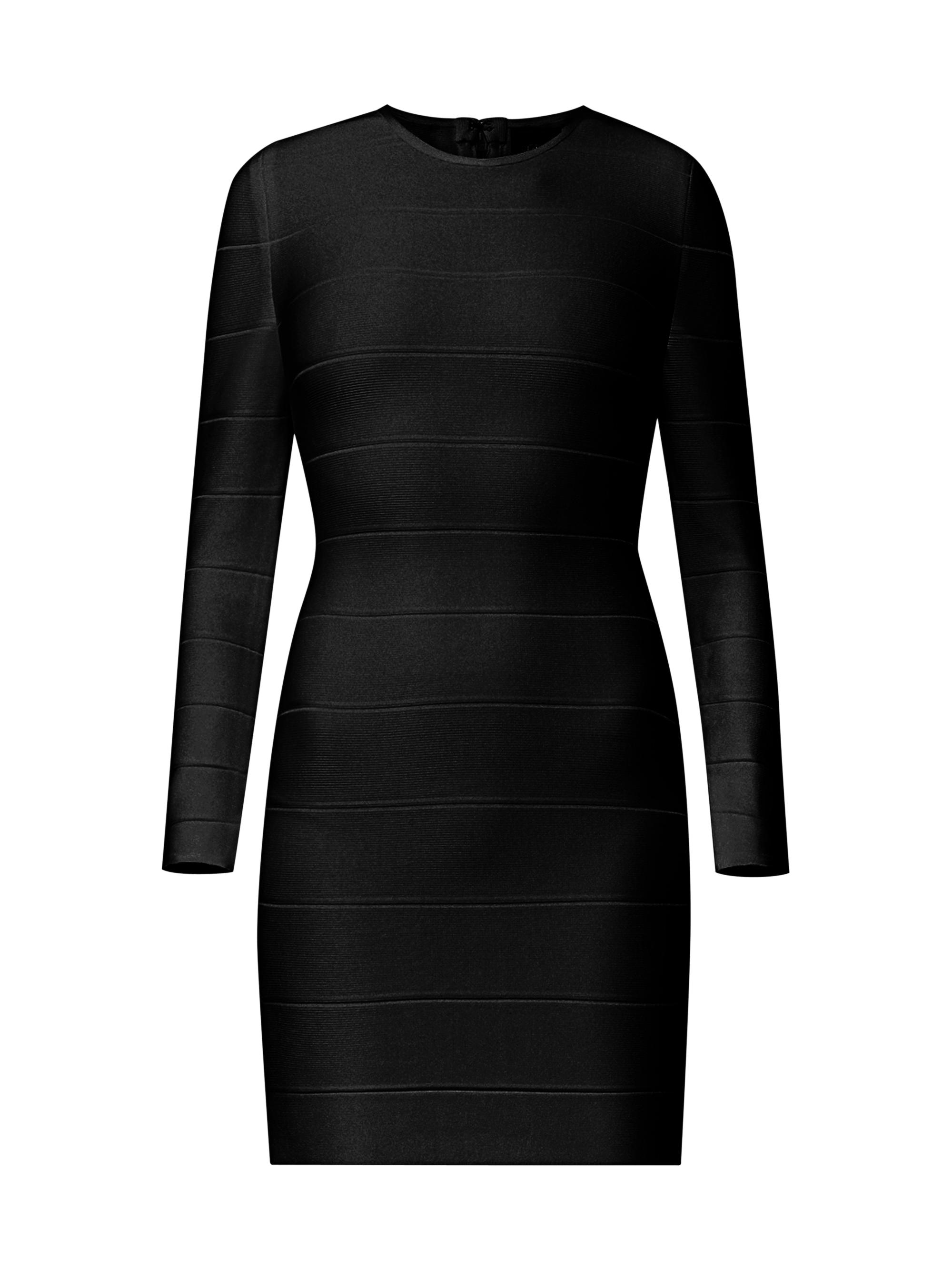 Hervé Léger Women's Icon Long Sleeve Dress - Black