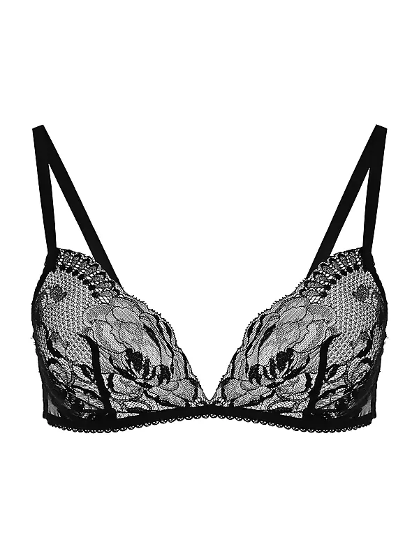 Buy La Perla La Perla lingerie lace balconette bra in Black 2024