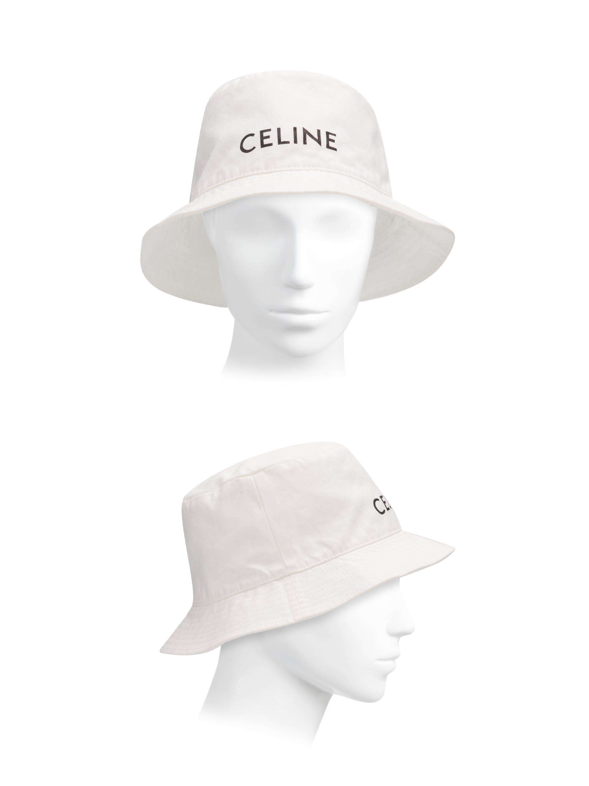CELINE Logo Cotton Bucket Hat | Saks Fifth Avenue display picture 3