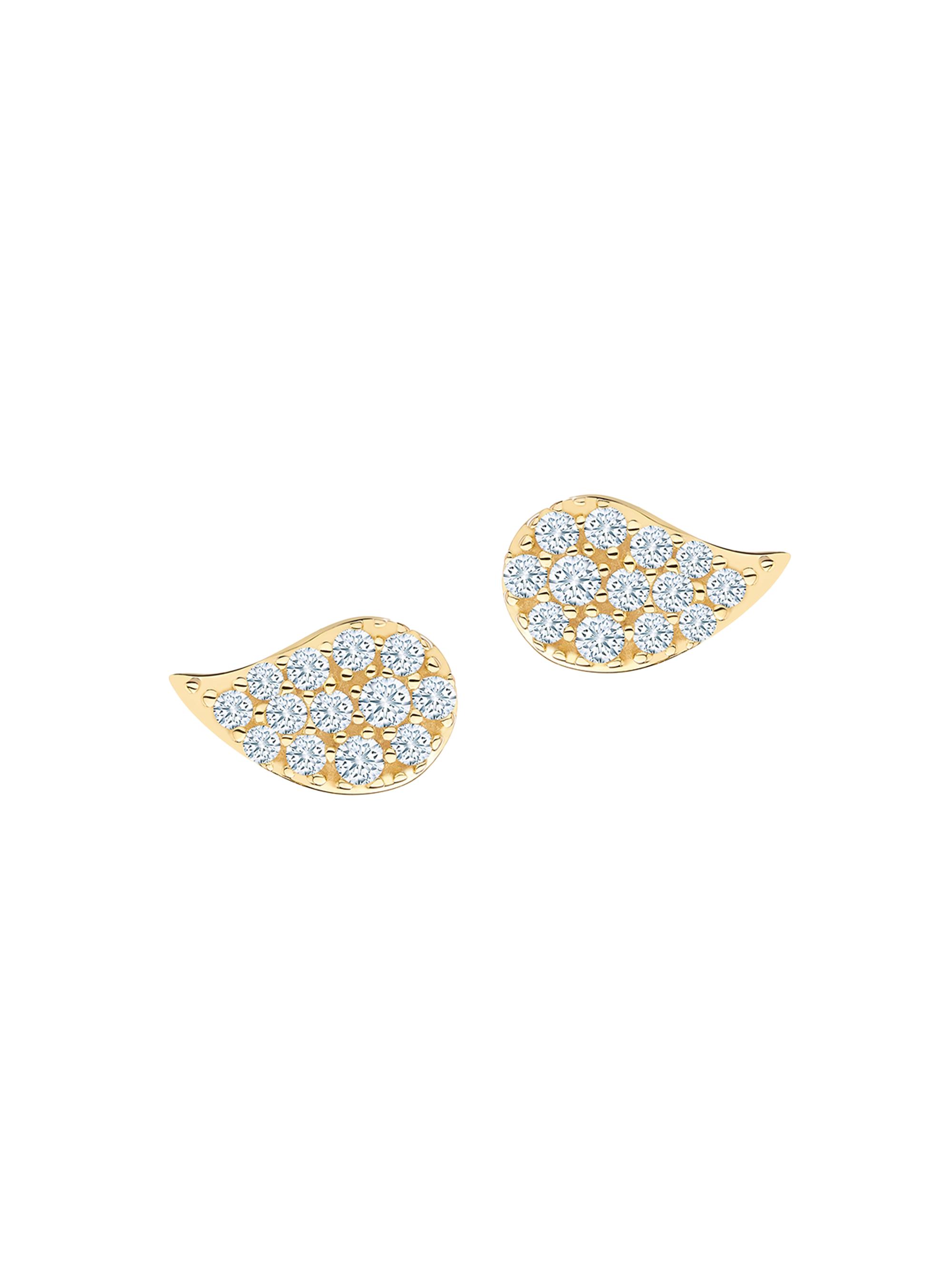 Birks Women's Pétale 18K Yellow Gold & DIamond Stud Earrings - Gold