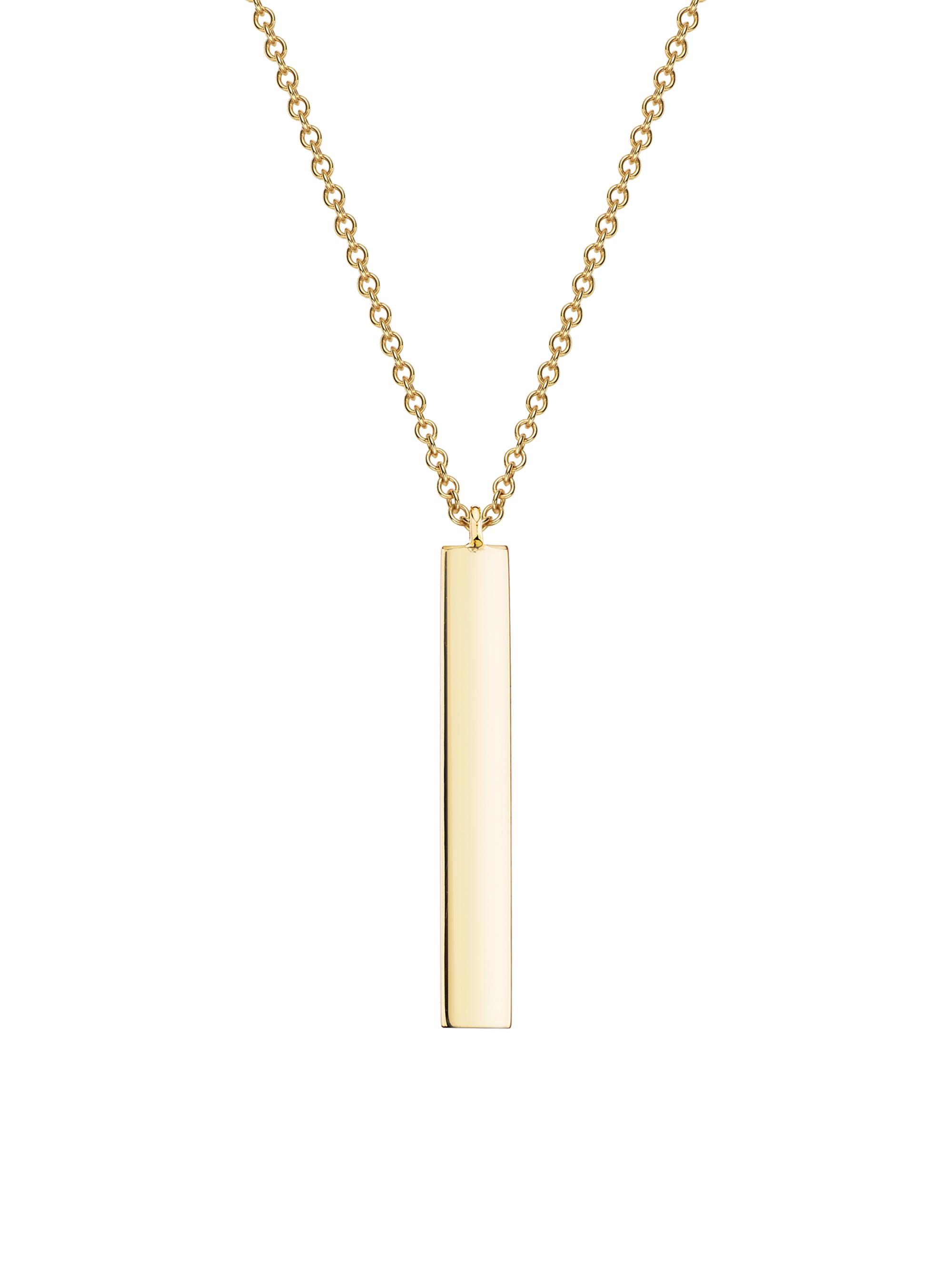 Birks Women's  Essentials 18K Yellow Gold Vertical Bar Pendant Necklace - Gold