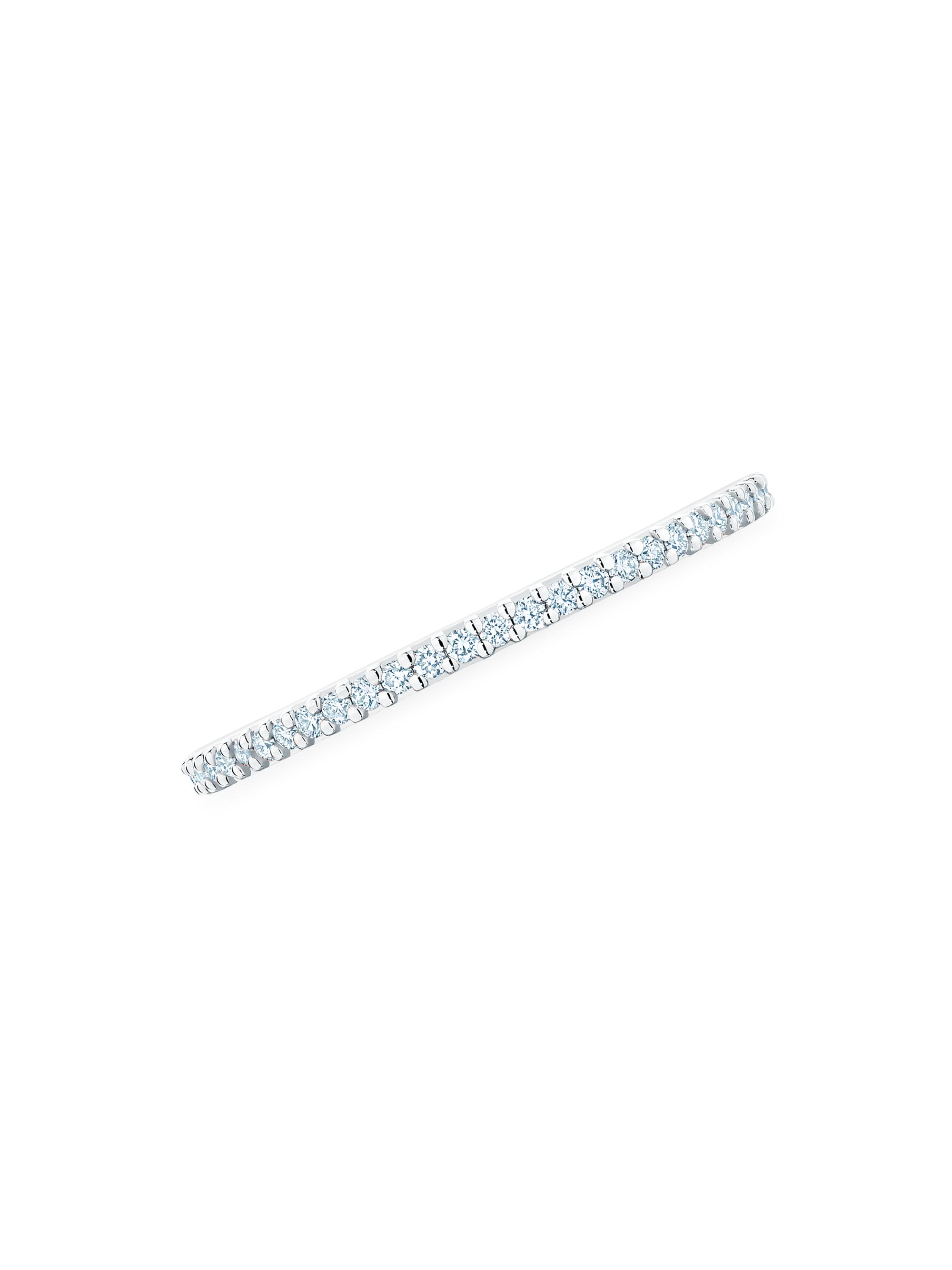 Birks Women's Iconic 18K White Gold & Diamond Rosé Du Matin Stackable Ring - White Gold