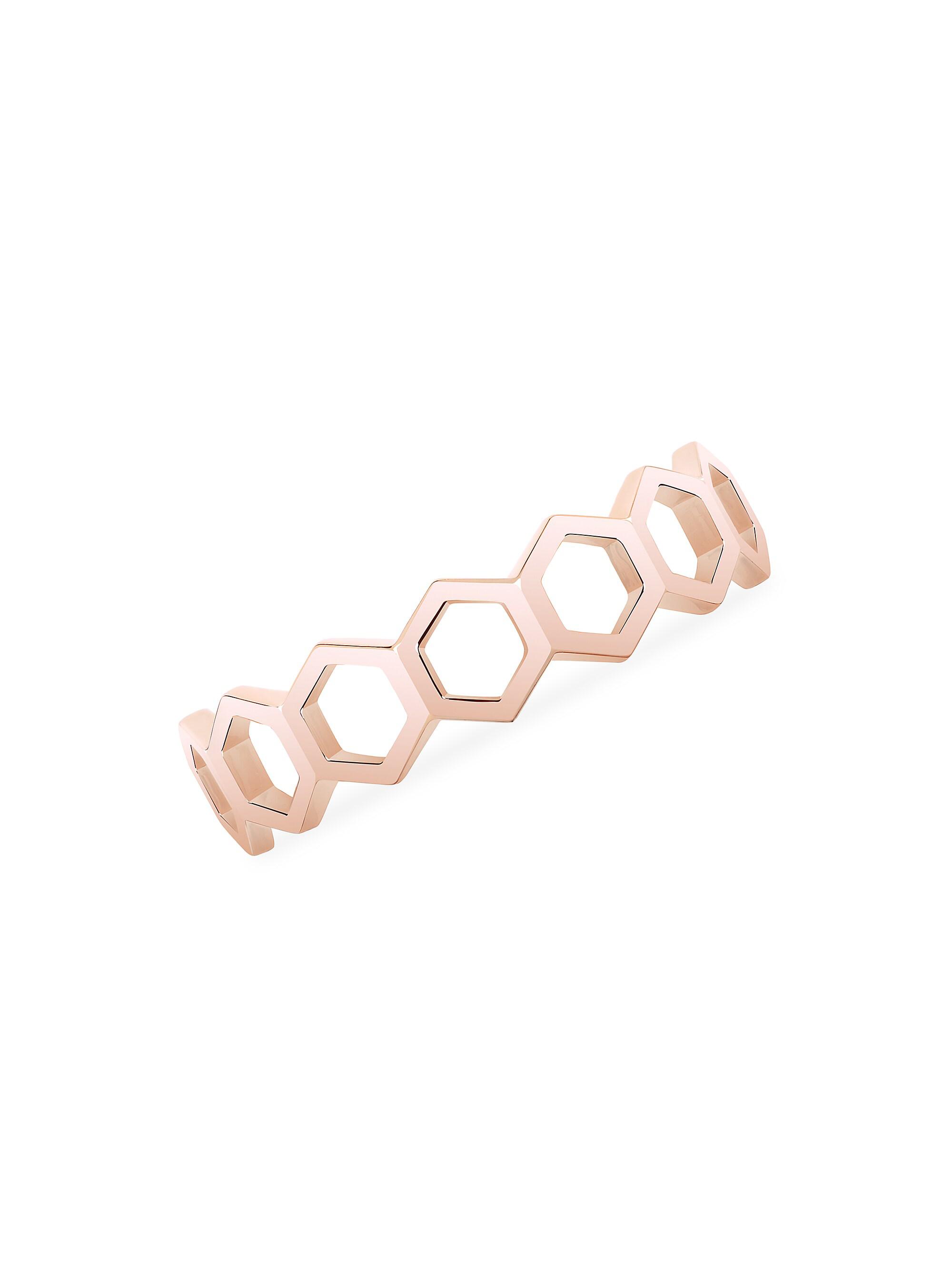 Birks Women's Bee Chic 18K Rose Gold Hexagon-Link Stack Ring - Rose Gold
