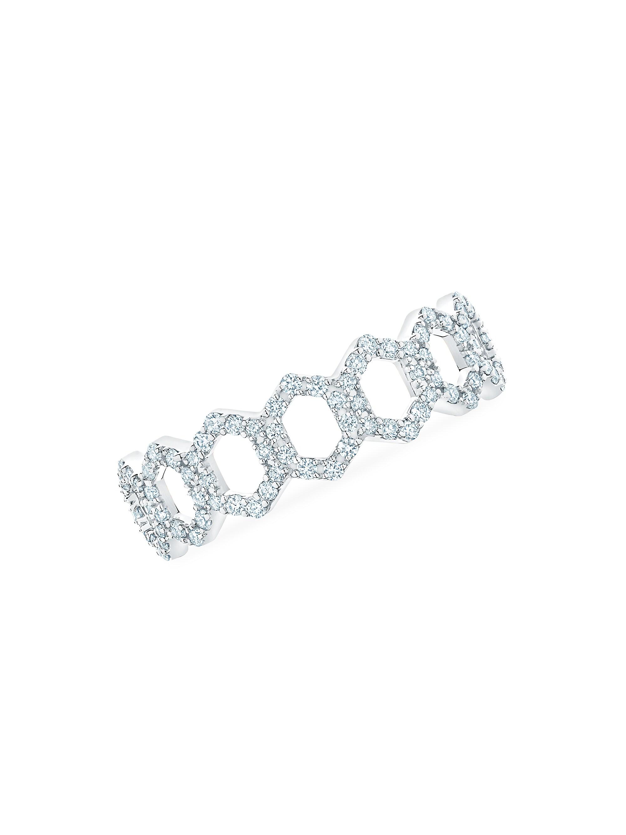 Birks Women's Iconic 18K White Gold & Diamond Bee Chic Stackable Ring - Gold