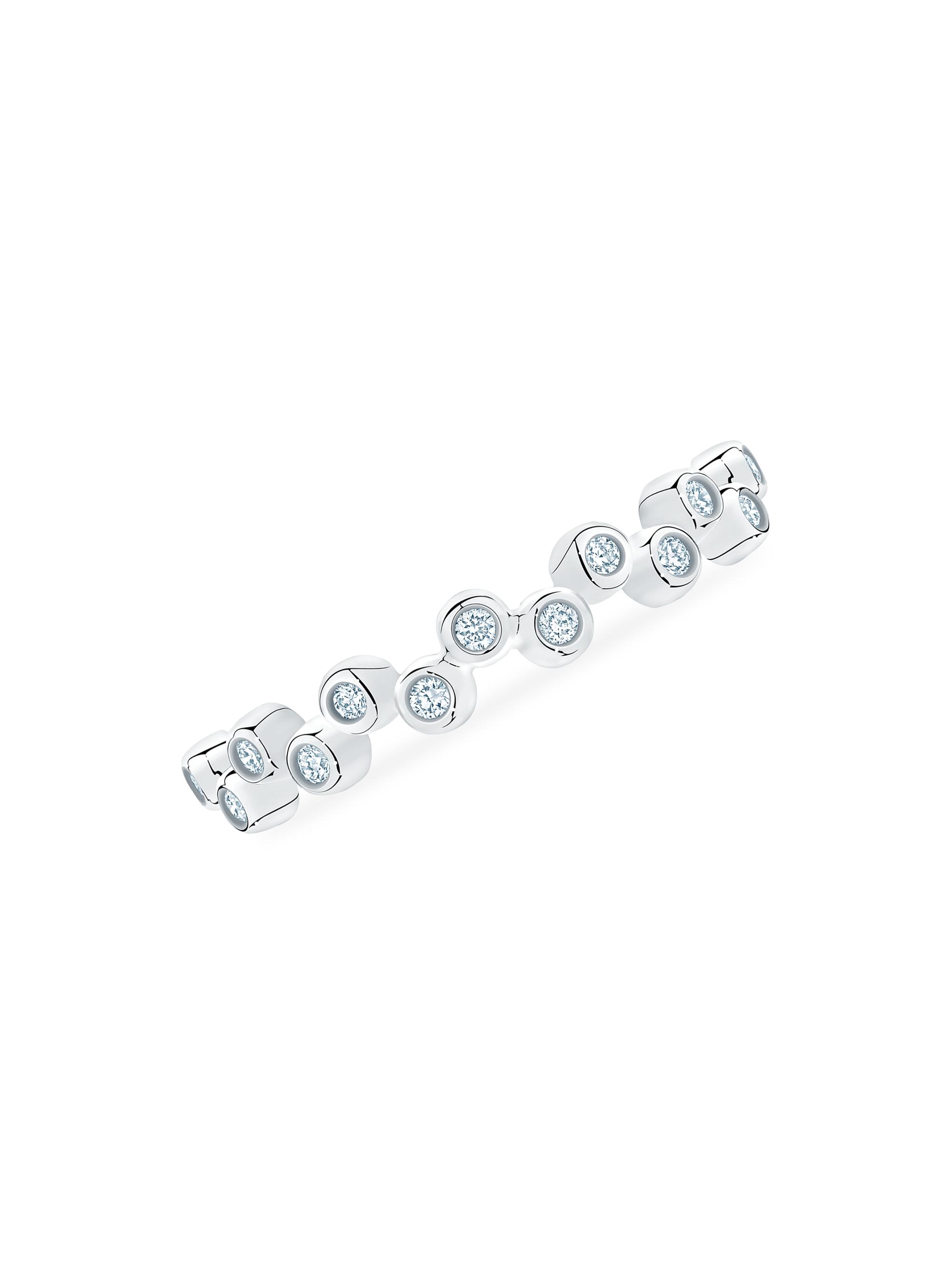 Birks Women's Iconic 18K White Gold & Diamond Splash Stackable Ring - White Gold